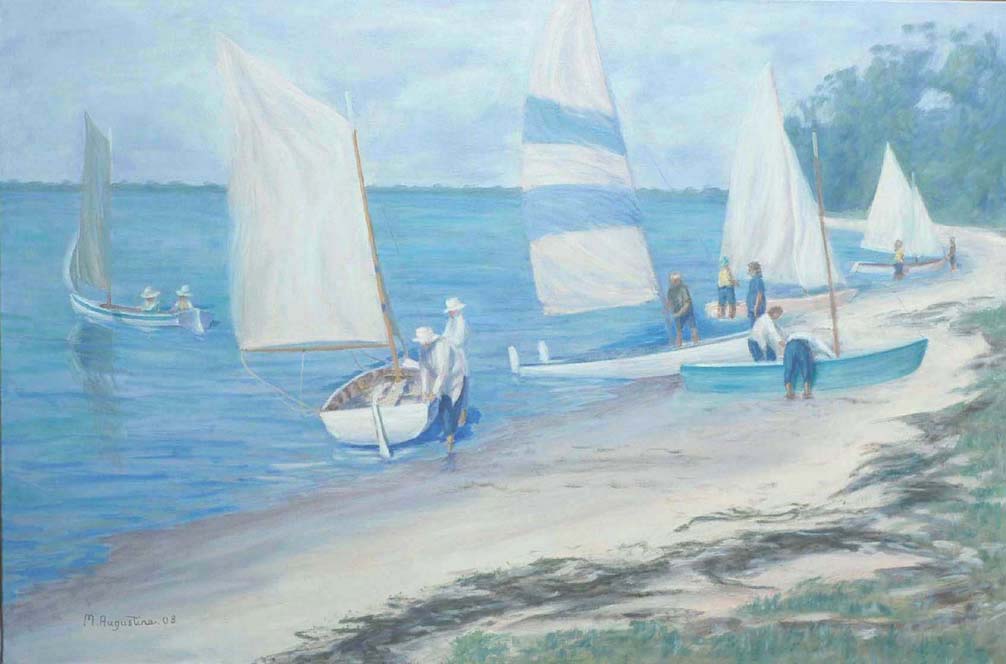 The launch 61x91cm Sold